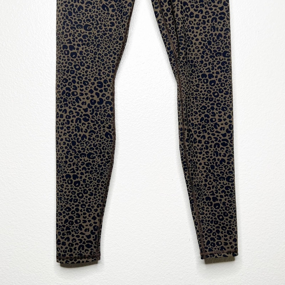 ALO Yoga Leopard Print Leggings - Brown and Black - Picture 5 of 12